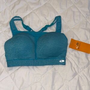 Champion Teal Sports Bra with Strappy Back